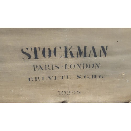 372 - A rare Siegel and Stockman tailor's female mannequin torso, long,  stamped Stockman Paris-London Bre... 