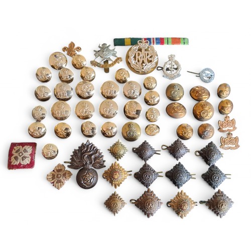 330 - Militaria - two gilt metal and enamel Army Officer stars/pips; another smaller; eight bronze Army st... 