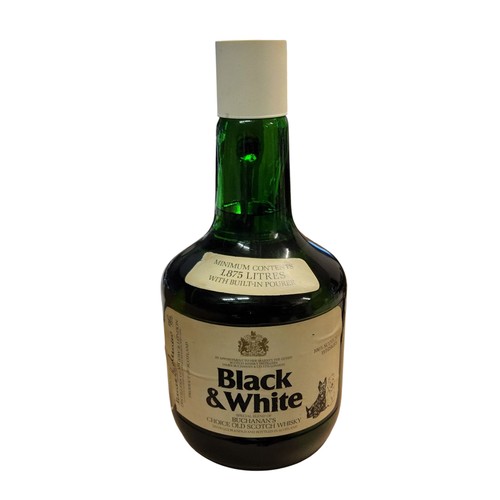 2 - James Buchanan Black and White Choice old Scotch whisky, 1.875 litres with built in pourer