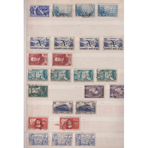 663 - Stamps- A collection of mainly fine used French stamps with a little duplication from 1800's to 1940... 