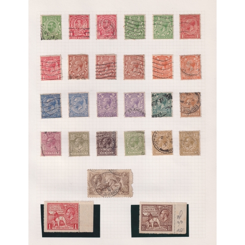 665 - Stamps- A collection of mint and used GB stamps from 1840 to 1990's.  Includes Line Engrave wit... 