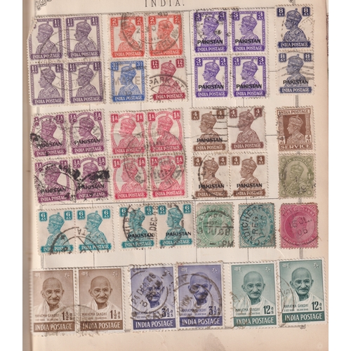 668 - Stamps- A Lincoln Album of GB, Commonwealth and World used collection from Queen Victoria to King Ge... 