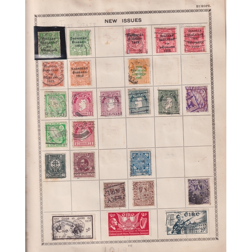 669 - Stamps- A mainly used collection of world(no GB or Commonwealth) stamps in a old Geographia album. V... 