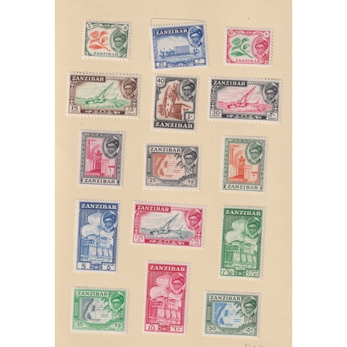 677 - Stamps- A stock book of mint and used GB and Commonwealth stamps, from 1938 onwards, a small folder ... 