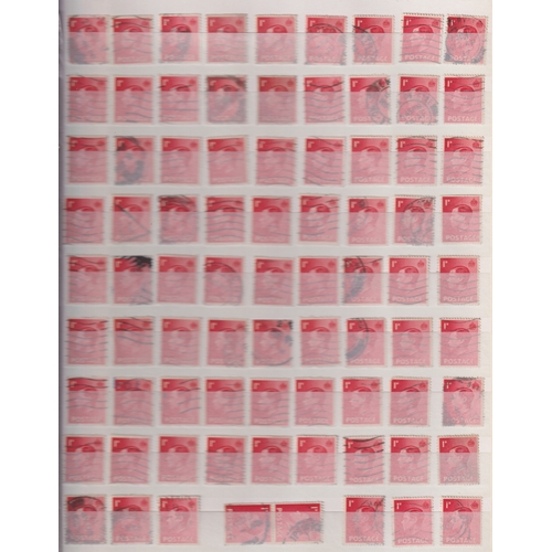 678 - Stamps- GB duplicated collection of mainly used stamps from King Edward VIII to Queen Elizabeth. Inc... 