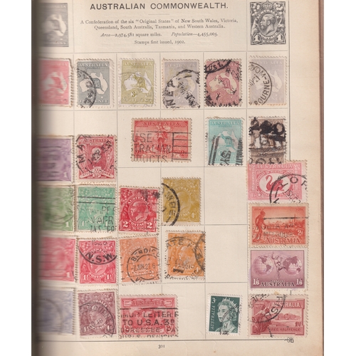 687 - Stamps- A Strand and a Triumph stamp album containing a GB, Common wealth and World collection of mi... 