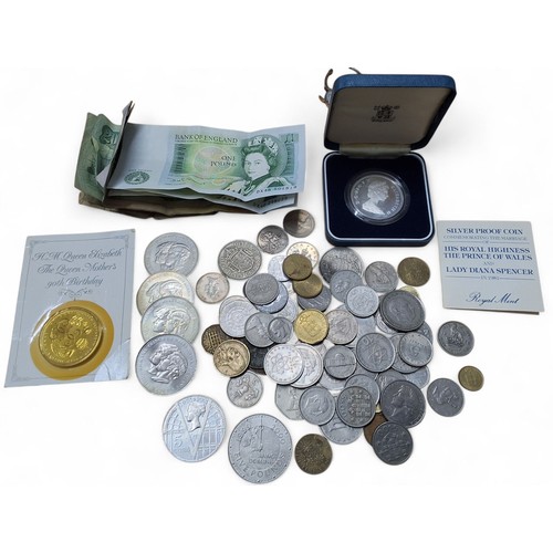 205 - Numismatics - a Silver Proof Coin Commemorating the Marriage of His Royal Highness The Prince of Wal... 