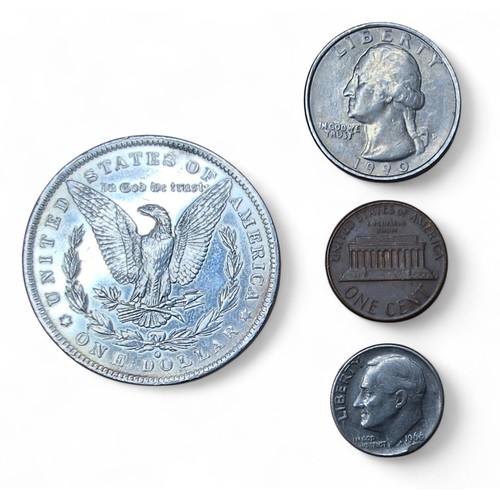 206 - United States of America AR Dollar, dated 1884, New Orleans mint, Morgan type, design by George Thom... 