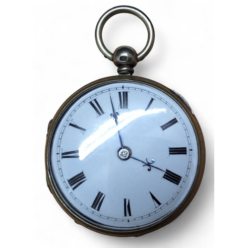 229 - An early 19th century white metal open face pocket watch, fusee movement, signed Thos. Collins, Lond... 