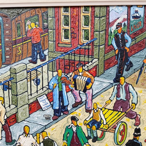 50 - Joe Scarborough, British, born 1938,Lets Make Britain Great!, signed 'J Scarborough' dated 1979, oil... 