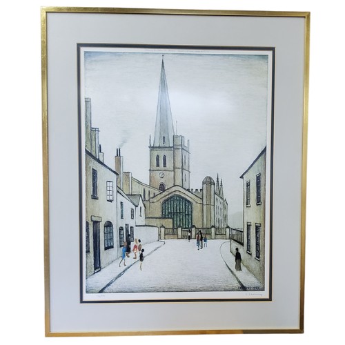 46 - Laurence Stephen Lowry RBA, RA (1887-1976), by and after, Burford Church, signed in pencil, lithogra... 