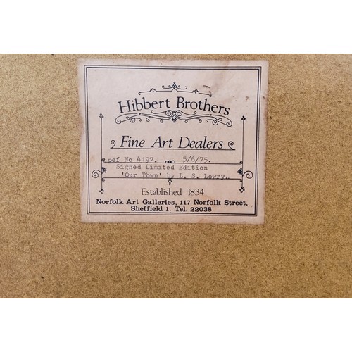 45 - Laurence Stephen Lowry RBA, RA (1887-1976), by and after, Our Town, signed in pencil, lithograph in ... 