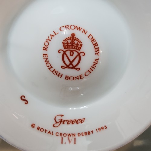 56 - A Royal Crown Derby paperweight, Derby Wren, gold stopper, boxed;&nbsp; &nbsp;a Royal Crown Derby lo... 