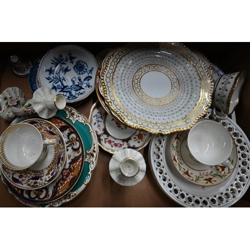 6 - Various Georgian and later ceramic tableware including Barr Flight & Barr and Chamberlains Worcester... 