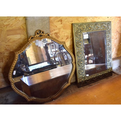 503 - Five assorted gilt framed wall mirrors (5)