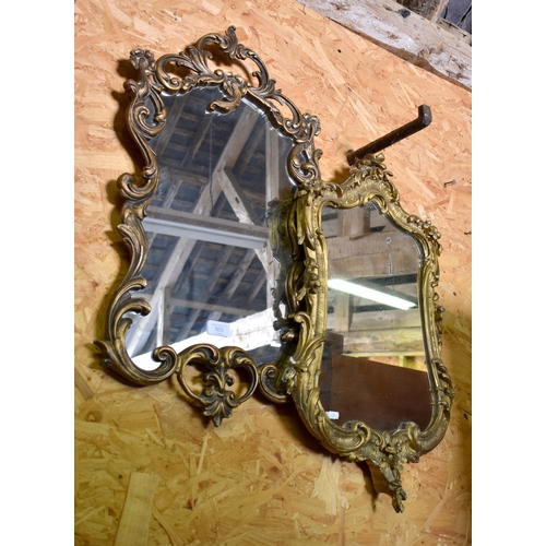 503 - Five assorted gilt framed wall mirrors (5)