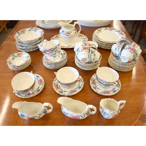 158 - Royal Doulton 'Booths Floradora' dinner/tea service for six settings (2 boxes)