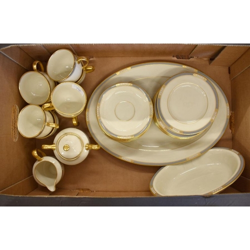 159 - US McKinley 'Lenox' china dinner/coffee service for eight settings
 Sold to benefit the DEC Ukraine ... 