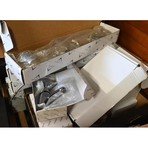 278 - A large quantity of assorted mainly boxed new old stock bathroom/washroom plumbing components, inclu... 