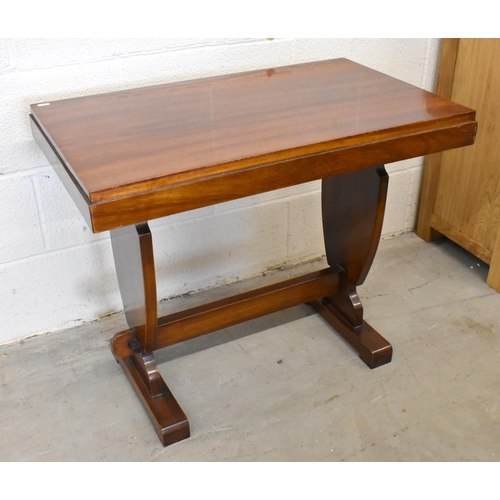 429 - An African teak (mvuli/iroko) side table made by Eric Shirley in Nairobi, Kenya circa 1950 to match ... 