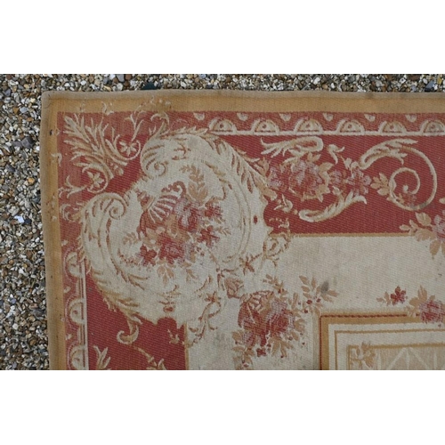 571 - A Laura Ashley Aubusson-style 'Templeton Rug', 276 x 192 cm to/w another Laura Ashley Aubusson rug, ... 