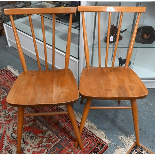 90 - A pair of vintage Ercol 391 side chairs (2)