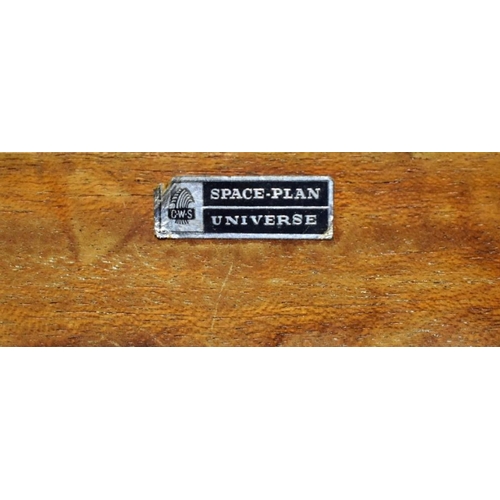 230 - Space-Plan Universe - a 1960s mirror backed teak three drawer dressing chest to/w a matching three d... 