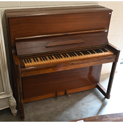45 - Mahogany upright piano (A/F)