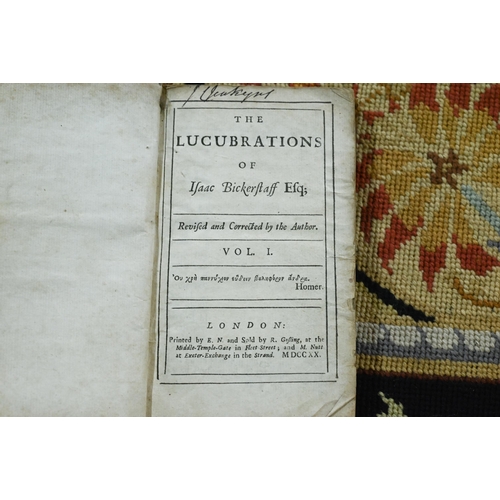 1011 - 18th century bound periodicals, including The Spectator vols 1-8, 1710-1714, vol VI 11st Edition 173... 