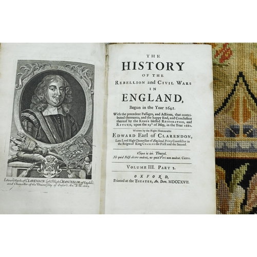 1015 - Various 18th century books - history and biography, including Plutarch's Lives, London: Jacob Tenson... 