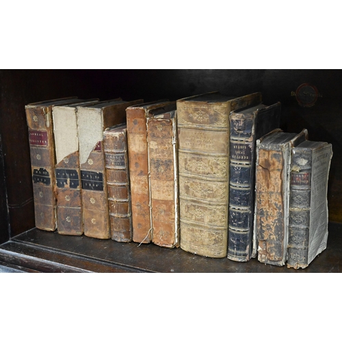 1019 - Various 18th century and later leather bound volumes including five vols of the Annual Register 1761... 