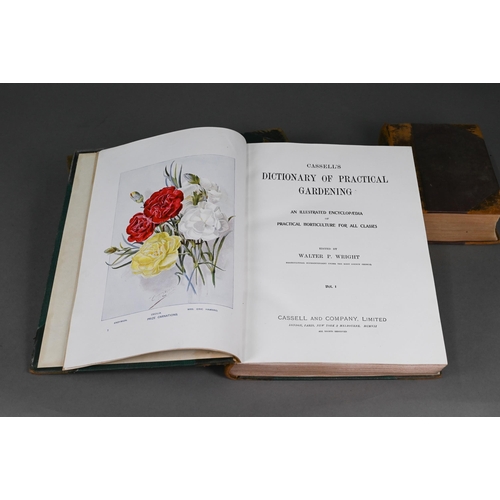 1020 - Acton, Eliza, Modern Cookery, London c 1855, 8vo half calf; Wright, Walter (edit), Cassell's Diction... 