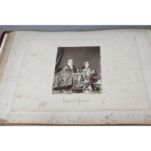 1031 - A good set of three Victorian photograph albums, mostly Grand Tour subjects including France, Switze... 