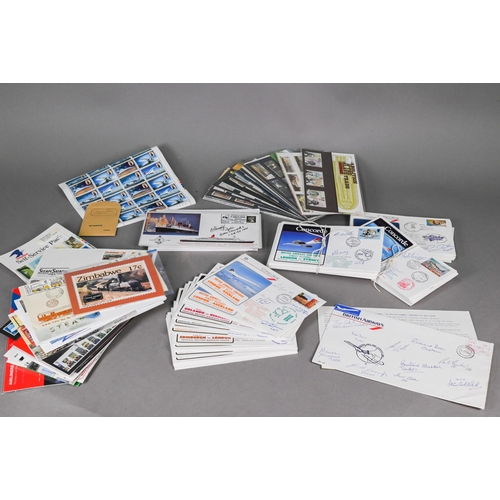 1062 - Concorde - over 100 signed First Day covers to/w other covers including Concorde commemoratives, QE2... 