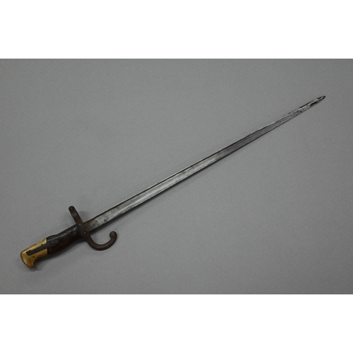 1111 - A replica hunting-sword with 85 cm blade, steel guard and wire grip to/w a George Wostenholm (Sheffi... 