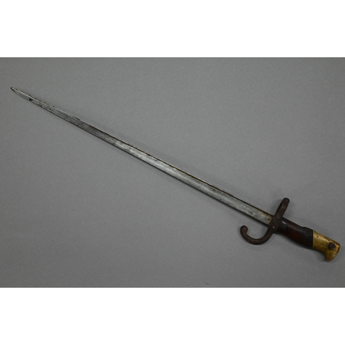 1111 - A replica hunting-sword with 85 cm blade, steel guard and wire grip to/w a George Wostenholm (Sheffi... 