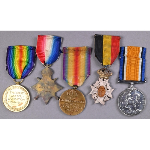 1115 - A WWI trio of medals to 138 Pte. H. Williams, R. Warwickshire Regt. comprising 1914-15 Star; 1914-18... 