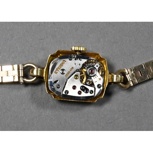 283 - A vintage lady's 18k Swiss wristwatch with 15-jewel Cyma movement, Glasgow import 1929 to/w an 18ct ... 