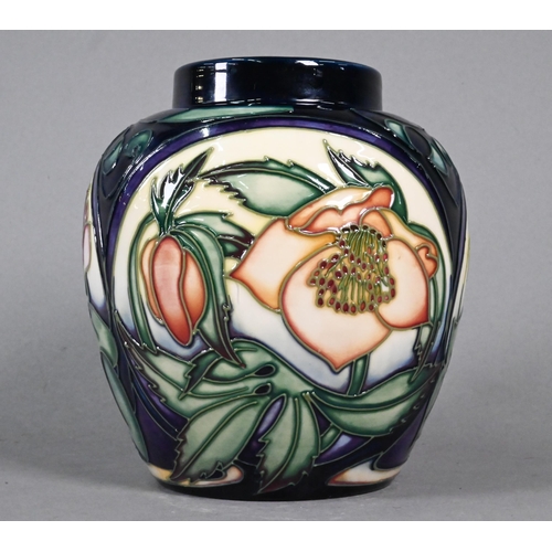 464 - A Moorcroft 'Ashwood Gold' and other floral designs jar and cover by Emma Bossons 2004, Ltd ed 59/20... 