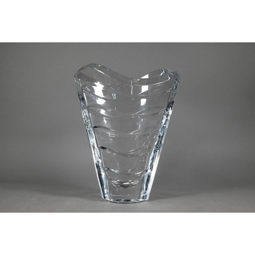 473 - A boxed Baccarat Wave 300 vase, 30 cm high