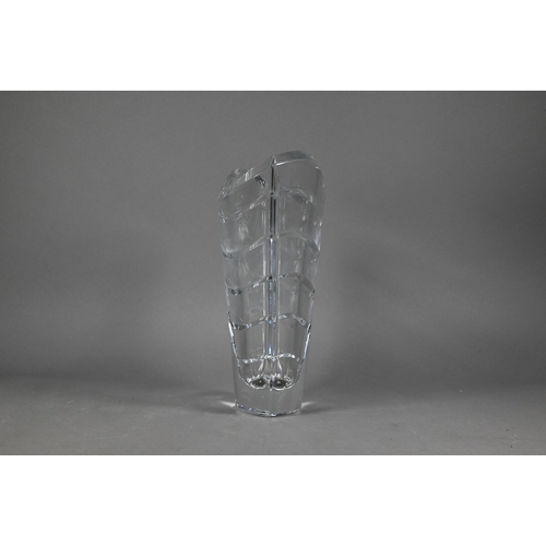 473 - A boxed Baccarat Wave 300 vase, 30 cm high