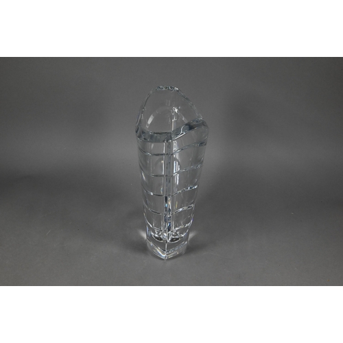 473 - A boxed Baccarat Wave 300 vase, 30 cm high