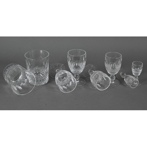 478 - A suite of Waterford Colleen drinking glasses, including eight red wine, six large, eight sherry, si... 