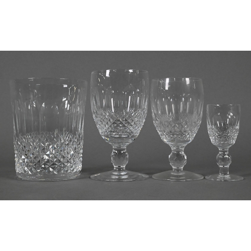 478 - A suite of Waterford Colleen drinking glasses, including eight red wine, six large, eight sherry, si... 