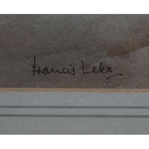 606 - Francis Leke - 'Hastings the Stade', boats on beach, watercolour, signed lower left, 25.5 x 36 cm