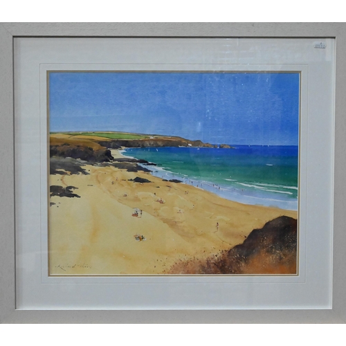 639 - AMENDED ESTIMATE Richard Thorn (b 1952) - 'Summer in Cornwall', watercolour, signed lower left, 38 x... 