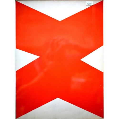 644 - After Ellsworth Kelly (1923-2015) - 'Red', lithograph, 1958, pub Maeght, Paris, 38 x 28 cm