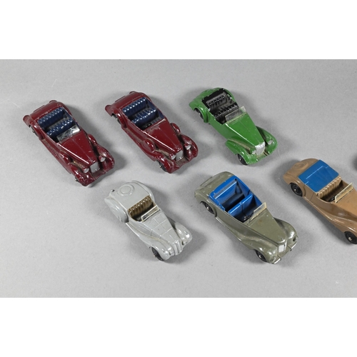 986 - Dinky Toys: 38a Frazer Nash Sports Car, 38b Sunbeam Talbot Sports Car, 38c Lagonda Sports Coupe, 38d... 