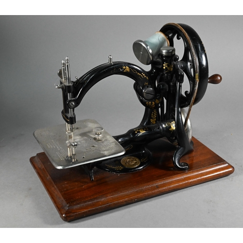 994 - Willcox and Gibbs 1883 patent sewing machine with box