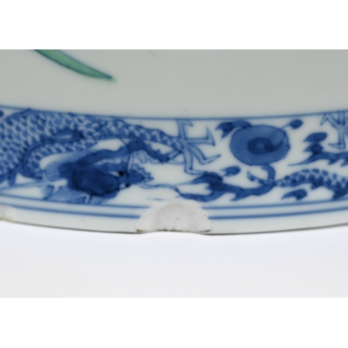 320 - A Chinese 18th century doucai 'duck and lotus' marriage bowl, finely painted in polychrome enamels w... 